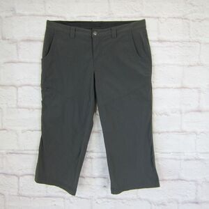 EDDIE BAUER TRAVEX WOMENS Gray CAPRIS PANTS SIZE 8